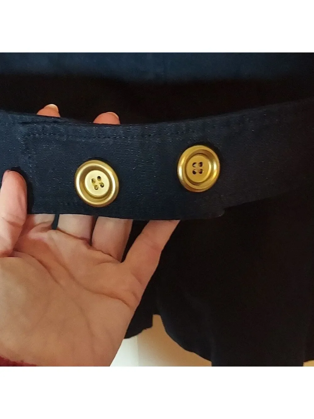 J Crew Metallic Denim Double Breasted Peacoat Size 6